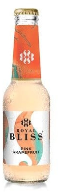 Royal Bliss Pink Grapefruit Pamplemousse rose Lot de 24 bouteilles en verre 200 ml