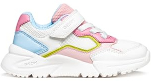 Geox J Loftus Girl B Baskets Blanc/Rose Taille 30 EU