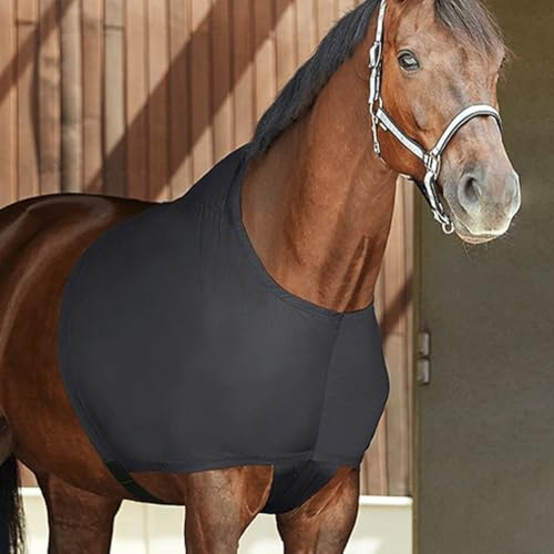 Gdfnmogo Stretch Horse Chest & Shoulder Protector Vest – Anti-Chafe Elastic Equestrian Blanket Sheet for Riding, Training, and Recovery – 70x60 cm, 2