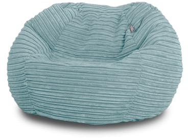 Bags of Beans Corduroy Kids Bean Bag Chair - Machine Washable - Sky Blue