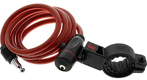 Burg-Wächter 1260 150 - Candado Espiral de Cable, 2 Llaves, largo: 150 cm, surtido: colores aleatorios