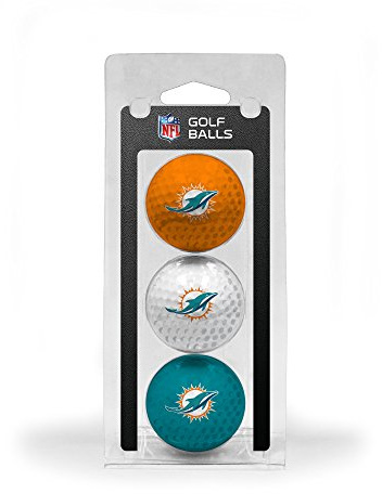 Team Golf NFL 3 Golfbälle, 3er-Pack, 31505, Miami Dolphins, Einheitsgröße