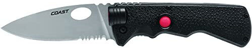 Coast LK375 Light Knife (Einhand-Klappmesser mit Taschenlampen Funktion COAST-MESSER-LK375) schwarz