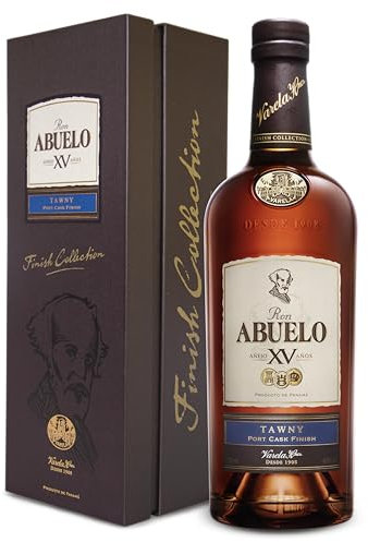 Ron Abuelo Tawny - Ron Añejo 15 Años - Estuche con Botella 700 ml