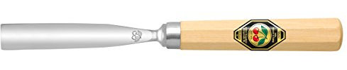 KIRSCHEN Werkzeuge 3113010 | Bildhauerbeitel mit Weißbuchenheft Stich 4, gebogen - 10mm