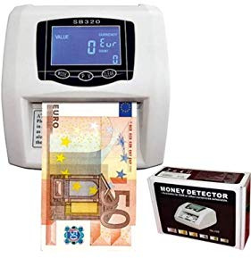 Detector de billetes falsos contador nuevos billetes detecta y cuenta 2 en 1