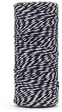 2 rocchetti di spago in cotone per pacchi da cucina, macellai, artigianato fai da te, 200 m