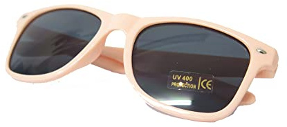 Kizrr Adult - UV400 Pilot Driving Fishing Sports Classic Drifter Sunglasses! Men Woman Boys Girls Kids Unisex (Peach)