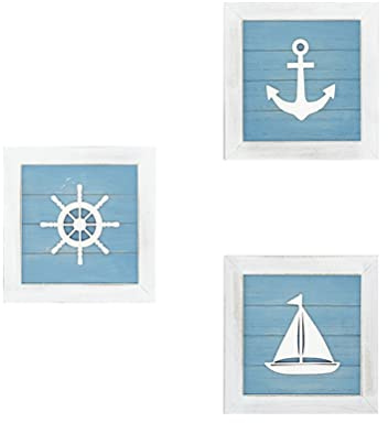 Stylebest Decorazione da Parete a Tema Oceano, Decorazione da Parete in 3D con Stella Marina, Conchiglia, Dollaro di Sabbia, Decorazione da Bagno per la casa, Vintage, Spiaggia