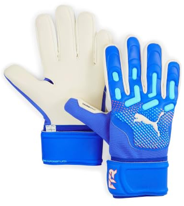 PUMA Future Match NC, Jungen Torwarthandschuhe, Bluemazing-Sunset Glow-Electric Peppermint, 10-041926