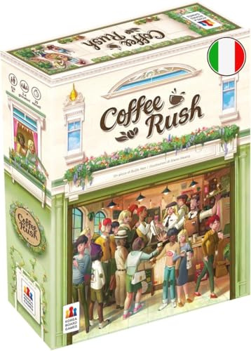 Asmodee - Coffee Rush - Gioco da Tavolo, 2-4 Giocatori, 8+ Anni, Edizione in Italiano