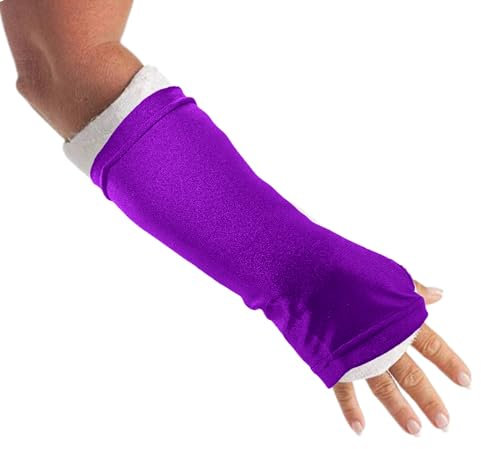 Arm Cast Sleeve Cover | Protects Arm Cast and Aids in Keeping your Cast Clean. Cast Protectors for Wrist Casts and Dressings, Plaster Cast Protector. (Purple, M)