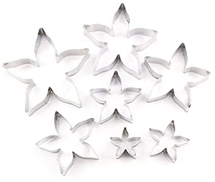 PEILINZE Cutter Mold 7Pieces Rose Calyxs Cutter Mold Set Rose Petals Calyxs Leaf Cutter Fondant Modelling Tool Cake Decorating Chocolate