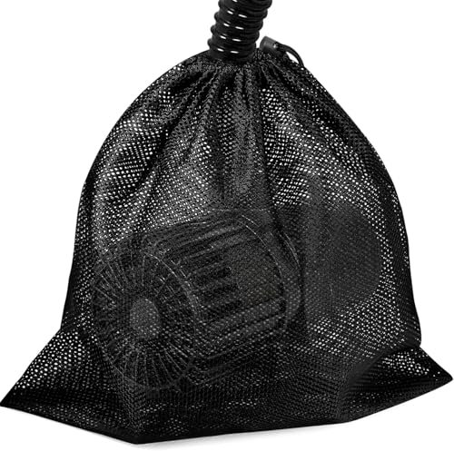 AJinacious Pond Filter Bag, Pond Pump Filter Bag, Anti-Clogging Outdoor Mesh Water Pump Cover Barrier Bag Box Basket, Media Bag Pond Fish for Outdoor Water Ponds Filters (17.71x 17.71)