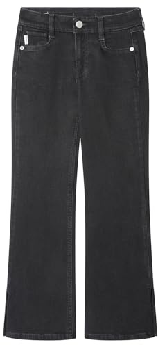 Pepe Jeans Jeans Ajustados Acampanados HW Willa para niña, Color Negro (Denim-9FB), 6, Negro (Denim-9fb), 6 años
