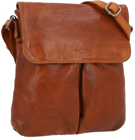 Gusti Umhängetasche Leder - Veha Damen Handtasche Ledertasche Tasche Braun Leder