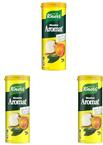 Knorr Würzmittel Aromat zum Streuen Gewürzmischung zum Verfeinern von Speisen für schnelle Gerichte 100 g (Packung mit 3)