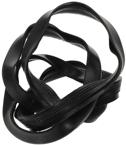 NUOBESTY Barber Chair Base Rubber Ring 58.00X58.00X0.70cm Black | Easy Replacement, Stable Fit, Floor Protection, Simple Installation, Black Rubber