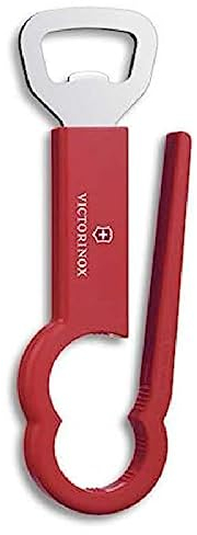 Victorinox, apribottiglie in PET e acciaio inox, rosso