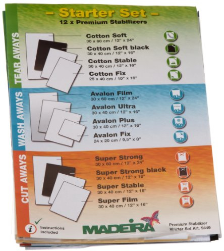Madeira Stickvlies Starterset, Plastic, Multicolor, Eine Grösse, 12