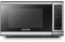 BLACK+DECKER EM720CB7 Digital Microwave Oven with Turntable Push-Button Door, Child Safety Lock, 700W, Stainless Steel, 0.7 Cu.ft