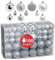 WOMA Christbaumkugeln Set Silber & 22 weiteren Farben - 50er & 100er Weihnachtskugeln Set - Weihnachtskugeln Kunststoff - Weihnachtsbaum Deko & Christbaumschmuck