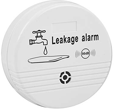 90 dB Battery Powered Water Sensor Water Leakage Alarm Detector for Kitchen Bathroom Laundry Room etc.(White)