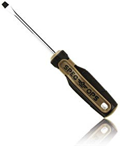Spec Ops Tools Slotted Screwdriver, 1/4 x 4, Magnetic Tip, Cr-Mo Steel Shaft, 3% Donated to Veterans