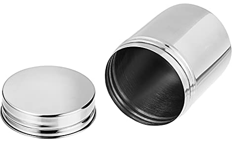 Cabilock Edelstahl Vorratsdose Kleine Dose mit Deckel Gewürzdose Teedose Aufbewahrungsdose für Kaffee Tee Küche Lebensmittel