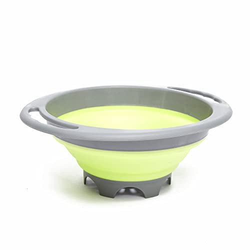 Hi-Gear Folding Colander (Lime Green), Green, One Size