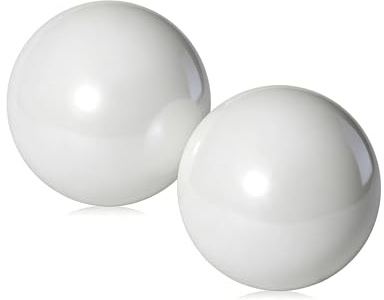 OUTOSS - Pallino para juego de pelota Bocce, juego de boule, gato para juego de petanca, tamaño estándar, blanco-2 paquetes