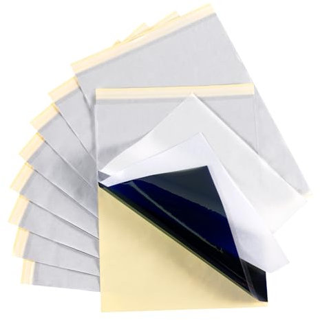 50 Blatt Tattoo Zubehör Tattoo Transfer Papier, Tattoo Schablone Papier Transfer Papier, Tattoo Blaupause Matratze Papier