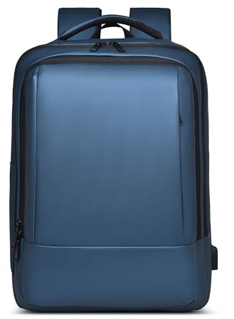 DORRISO Ryggsäck Män Lättvikt Ryggsäck PC-Ryggsäck College Casual Ryggsäckar med Stöldskyddad USB-Laddningsport Ryggsäck Ryggsäck Gymnasieskola Vattentät Ryggsäck PC. 15,6 tum, Blå, L
