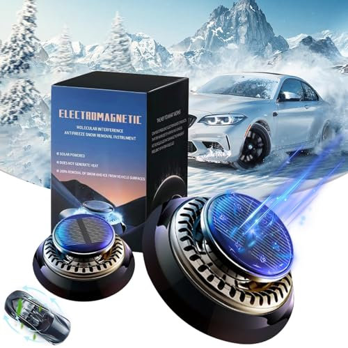 FUXNGZI Scheibenenteiser Auto, 2025 Neu Auto Enteiser Enteisung 360, Tragbare Kinetische Molekularheizung, Elektromagnetische Molekulare Interferenz Frostschutzmittel (1PCS)