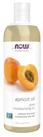 NOW Foods Solutions, Apricot Kernel Oil, Hair Moisturizer, Rejuvenating Skin Oil, Softens Fine Lines, 16-Ounce
