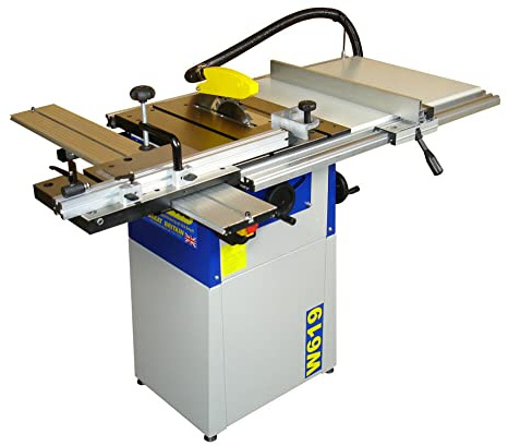Charnwood W619 8'' Cast Iron Table Saw with Sliding Carriage
