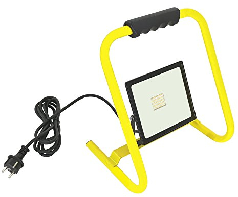 Trango 20 Watt LED Baustrahler Baustellenleuchte G1505-203 inkl. 3 m Kabel 2700K warm-weiß IP65