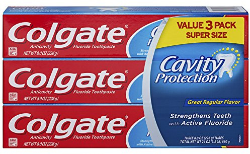 Colgate Cavity Protection Toothpaste, 8 Ounce - 3 pk
