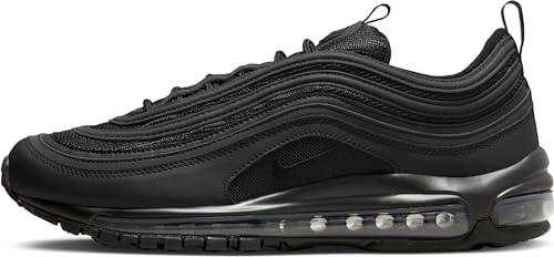 NIKE Air Max 97 Men's Fashion Trainers Sneakers Shoes BQ4567 (Black/Black/White 001) UK7.5 (EU42)