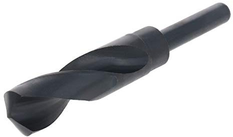 Utoolmart Foret à tige réduite HSS 6542 - 24 mm - Oxyde noir avec tige droite de 1/2