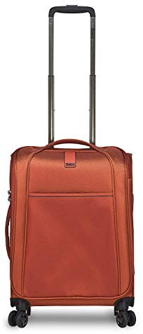 STRATIC Unbeatable 4.0 Koffer weichschale Trolley Rollkoffer Handgepäck Weichgepäck TSA-Schloss, wasserabweisend, Größe S, Orange