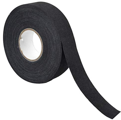 Nastro Hockey, Antiscivolo Nastro Impugnatura Hockey, Adesivo Nastro Hockey Ghiaccio, Assorbimento Del Sudore Nastro Tessuto per Hockey, Impugnatura Racchetta Tennis,Corda Saltare,Canna Pesca (Nero)