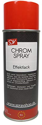 SDV Chemie Chromspray Effektspray 12x 400ml Sprühlack Sprühfarbe Chrom Silber Chromfarbe