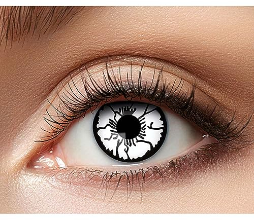 Boland - Farbige Motiv Kontaktlinsen, 2 Stück, Wochenlinsen ohne Sehstärke, Alltag, Karneval, Mottoparty