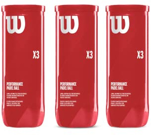 Wilson Padel Balls X3 Padel Pack 9 (3 x 3)