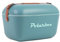 Polarbox Nevera clásica de 20 litros con Correa de Cuero, Azul y Rosa Marina, Caja de Hielo rígida con Aislamiento térmico para Playa, Picnic y Fiesta, Tapa Convertible y Aislamiento de Polipropileno