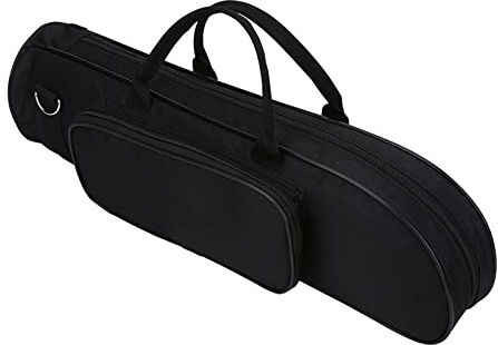 LADE Oxfordtyg tjock trumpetväska trumpet fodral ryggsäck med axelrem för musikinstrument (svart)