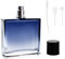 Kaslaider 100ml Boccetta Profumo Ricaricabile, Portatile Atomizzatore Profumi da Viaggio, Nebulizzatore Profumo, Bottiglia di Profumo Spray in Vetro Vuoto Piazza con 2 Contagocce e Separatore