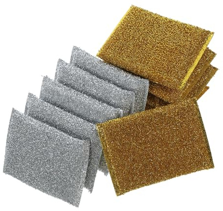 TOPPERFUN Lot de 10 Chiffons à Récurer pour Torchons Cuisine Réutilisables Absorbants et Doux Élimine Taches et Graisse Matériau Confortable pour Nettoyage à