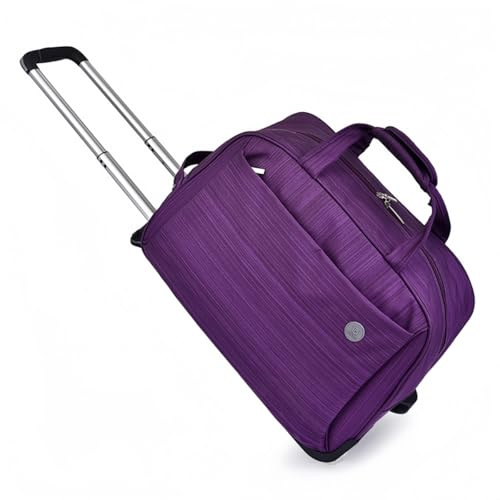 Rummyluck Mochila de Viaje con Ruedas 25-55L Bolsa de Deporte con Ruedas Púrpura